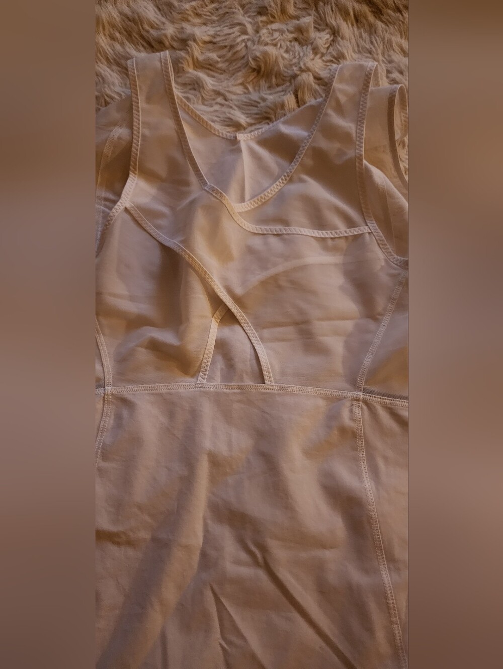 lululemon athletica White Sleeveless Panel Dress